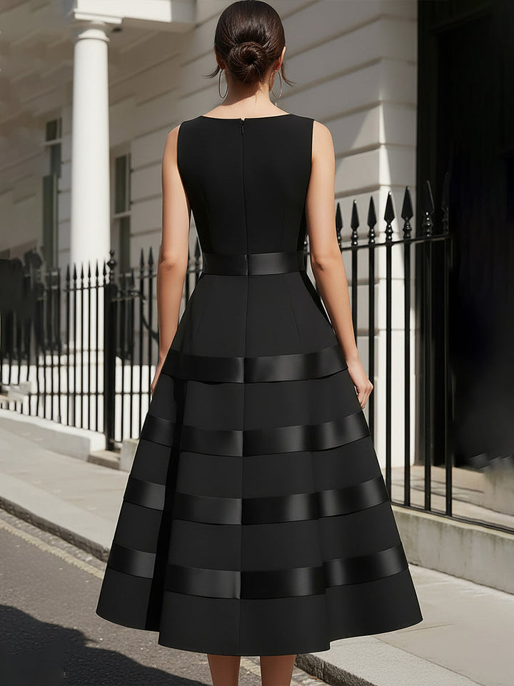 Sleeveless Tiered Maxi Dress With Defined Waist