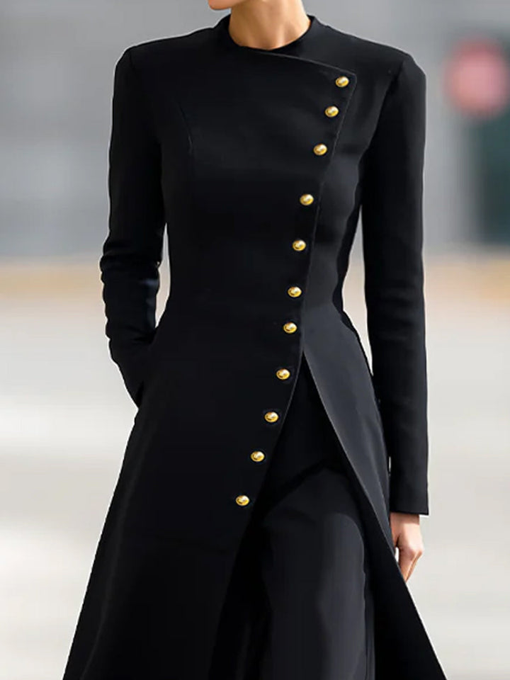 Elegant Long Blazer And Trousers Set