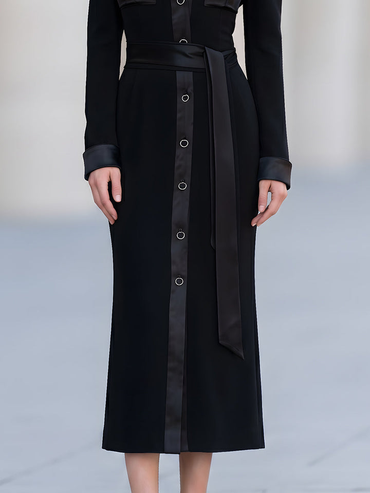 Utility Belted Midi Dress