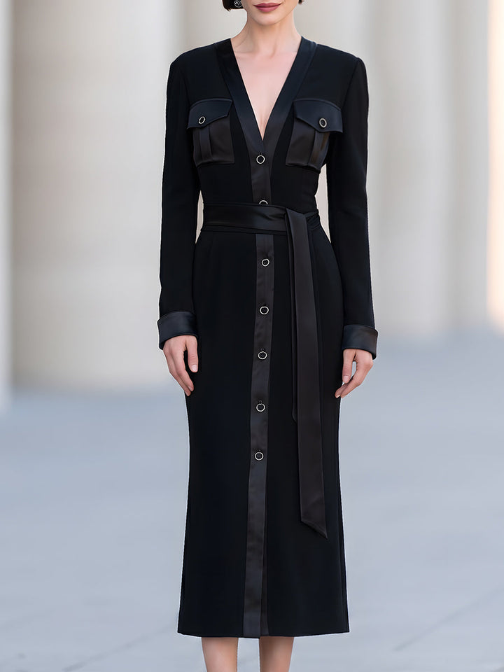 Utility Belted Midi Dress